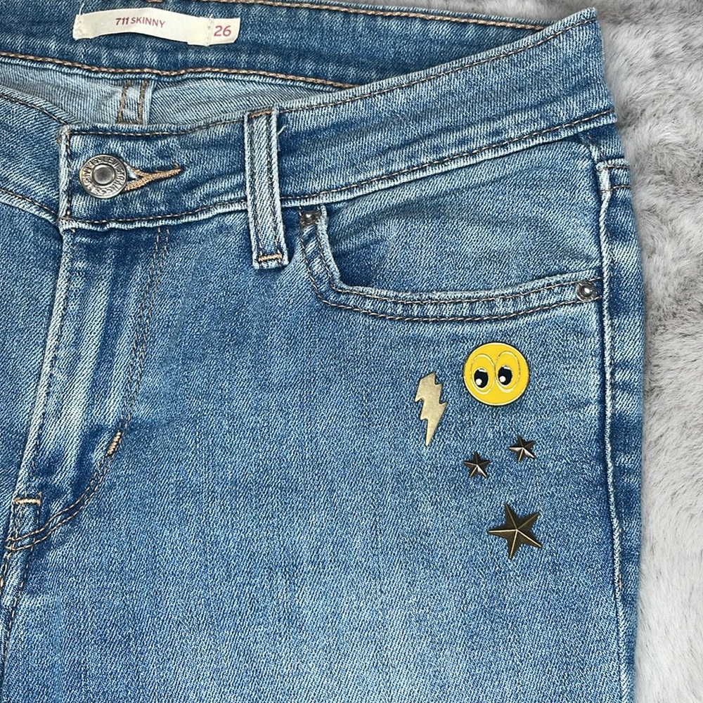 ⭐️Levi’s 711 👀Skinny Jean, Women’s Size W26 L30 - Picture 2 of 10